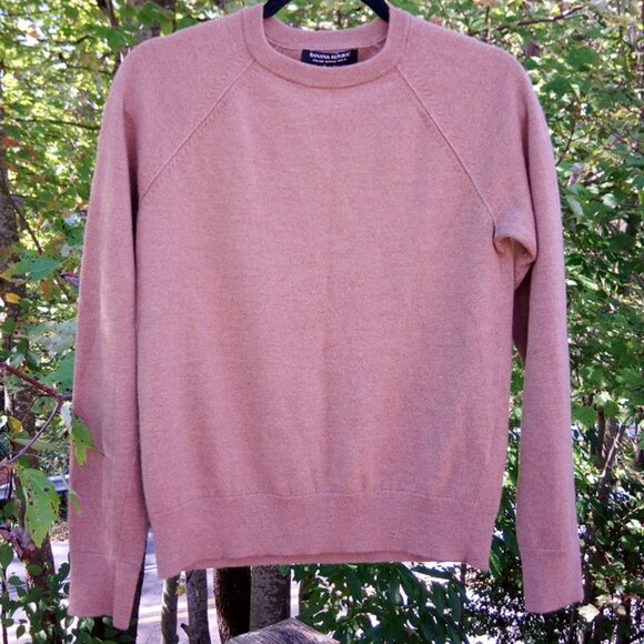 Merino Wool Crew Neck Sweater in Camel - Picture 1 of 4